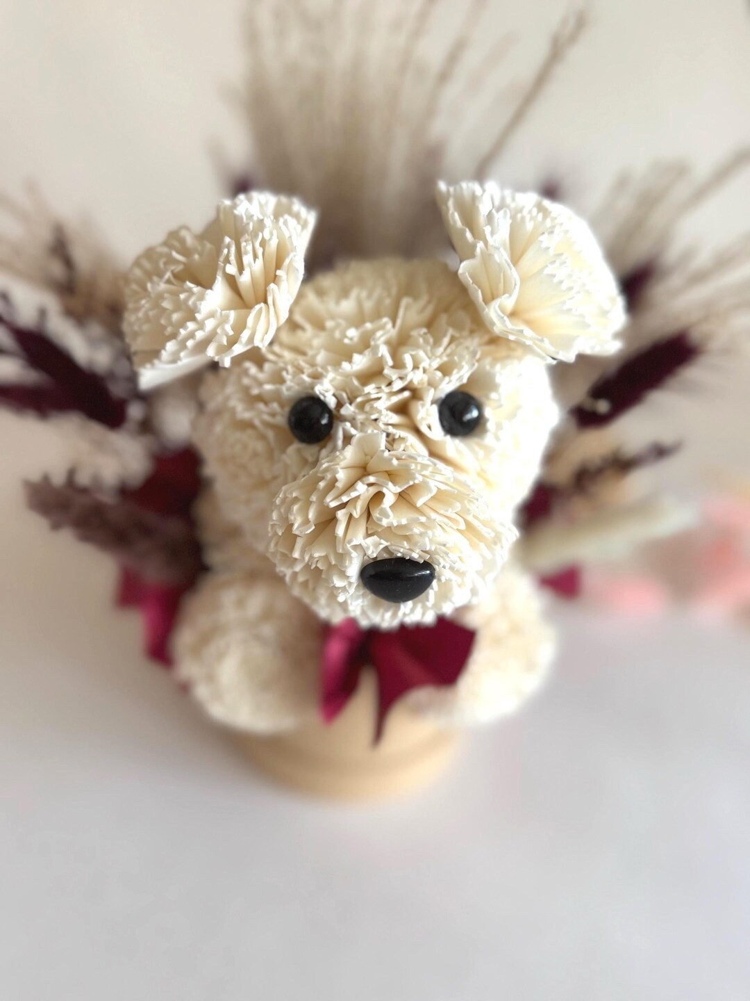Too cute not to smile 🐶🌾 This handmade dog-shaped floral arrangement is a charming blend of natural wooden flowers and dried grasses, thoughtfully crafted to look like an adorable puppy nestled in florals. A playful yet earthy piece that makes a heartwarming gift for dog lovers, birthdays, or anyone who appreciates whimsical, nature-inspired décor.
#LTKHome #DogLoversGift #DriedFlowers #WoodFlowers #WhimsicalDecor #EtsyFinds #UniqueGifts #HandmadeHome

#LTKGiftGuide #LTKSeasonal #LTKHome