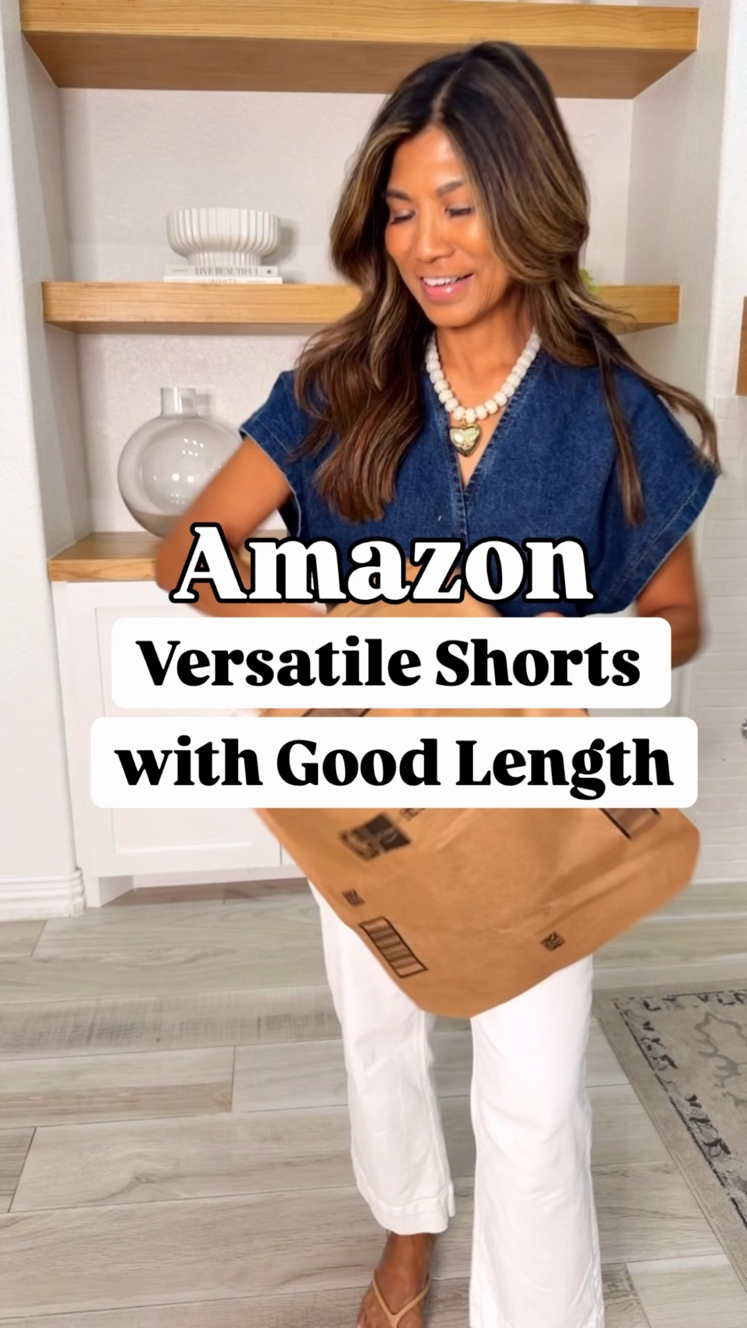 I’m 5’2” 118#ish for reference 
Shorts in White and Blue I’m size small tts.
Black scalloped tank top in small tts.
Striped ribbed shirt in small tts.
White button down shirt in small(color is called Calla Lily).
Sandals tts.
Adidas sneakers size down.
Accesories are linked
Denim top at beginning of video in small.
White jeans at beginning of video in XS tts.
Amazon find, springoutfit, summer outfit, dressy shorts, over 50 style, midlife fashion, petite fashion,midlife fashion, affordable fashion, fashion over40 

#LTKPetite #LTKOver40 #LTKSeasonal