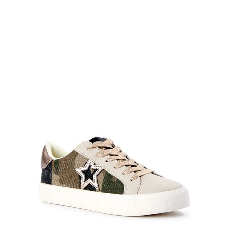 No Boundaries Women s Low Top Star Sneakers | Walmart (US)