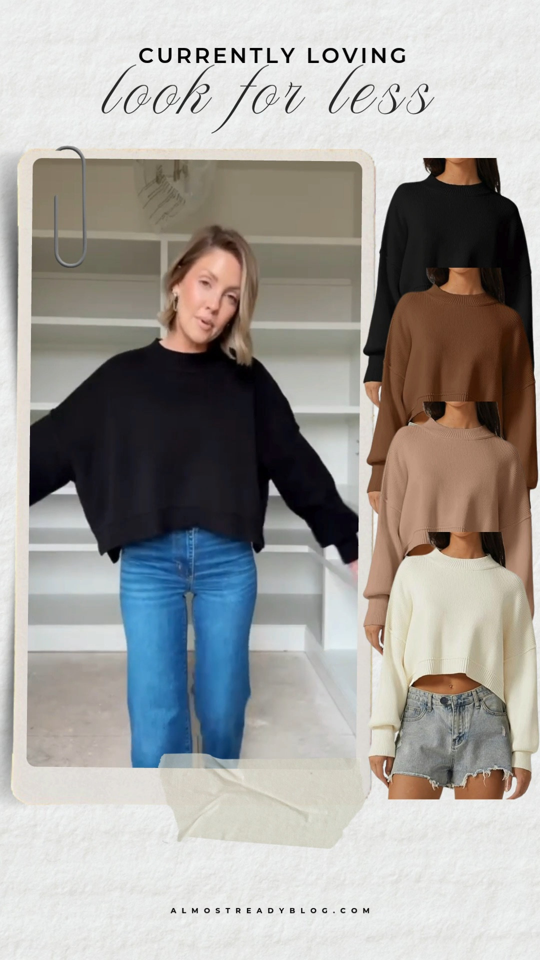 Amazon has an exact replica of my favorite cropped FP sweater that’s been sold out for years 🙌🏼 Wearing the Small / 24 jeans 

amazon finds, amazon look for less, amazon Free People inspired, cropped sweater, amanda west, almost ready blog

#LTKPetite #LTKOver40