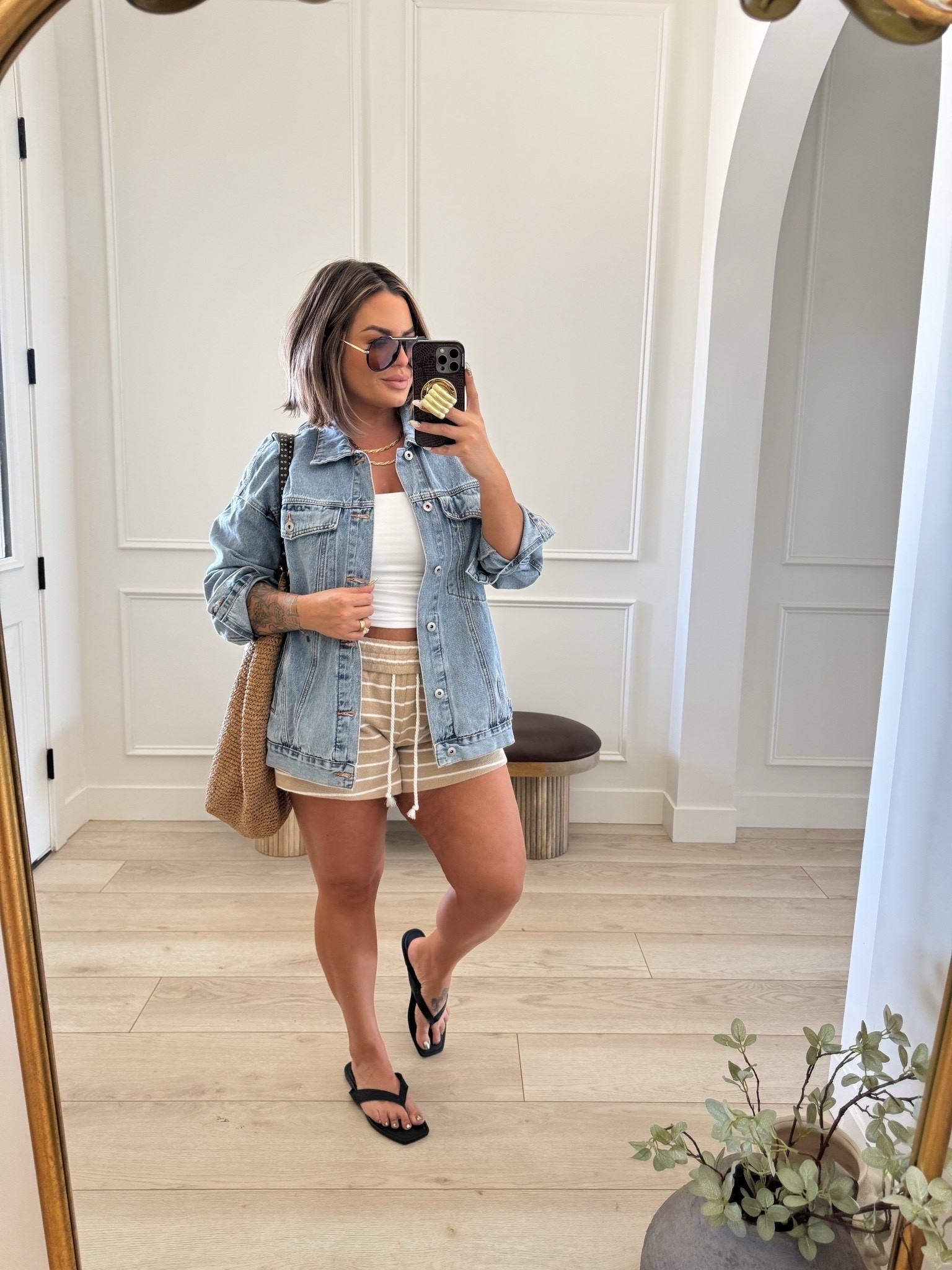 Take advantage of Miranda Frye Mother’s Day sale and grab my every day necklace that I have been wearing for years ! They don’t do sales often so if you like this one grab it now ! 

Tank L 
Shorts L 
Jacket xl ( it looks like agolde but it’s amazon ) ! 


Follow my LTK @shaynaslife on the @shop.LTK app to view this post and get my exclusive app-only content!

#liketkit 
@shop.ltk
https://liketk.it/68Aki

#LTKMidsize #LTKSaleAlert #LTKootd