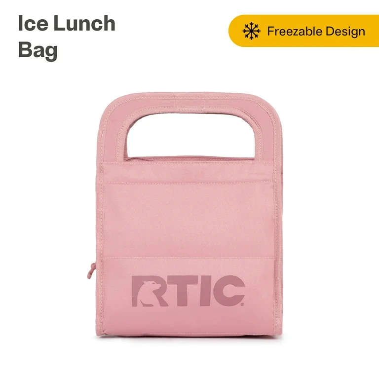 RTIC Ice Lunch Bag, Freezable Lunch Box, Insulated Waterproof Interior, Dusty Rose | Walmart (US)