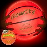GlowCity Glow in The Dark Basketball for Teen Boy - Glowing Red Basket Ball, Light Up LED Toy for Night Ball Games - Sports Stuff & Gadgets for Kids Age 8 Years Old and Up. Great Gift for Boys & Girls | Amazon (US)