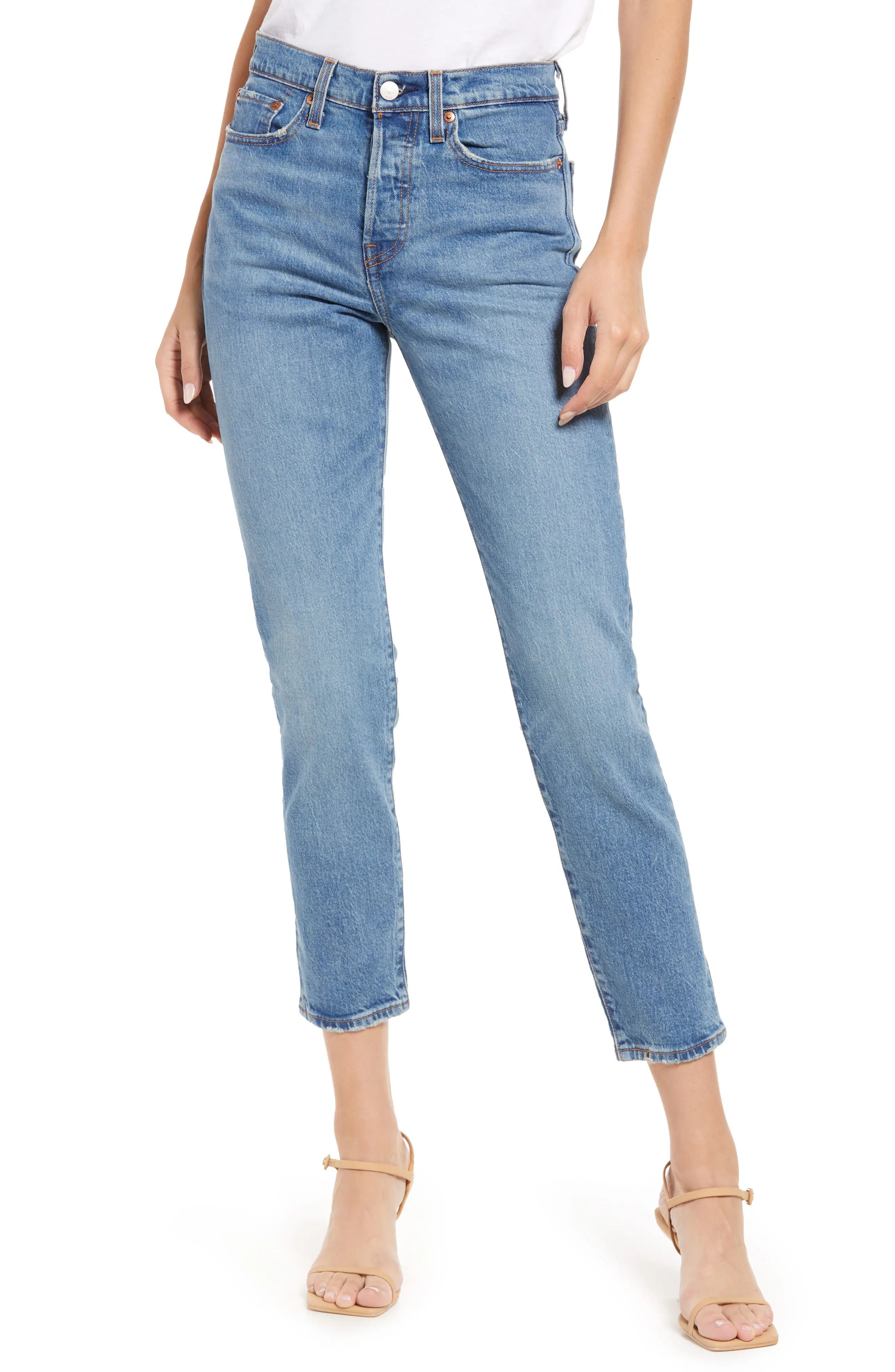 levi's Wedgie Icon Fit High Waist Straight Leg Jeans in These Dreams at Nordstrom, Size 30 | Nordstrom