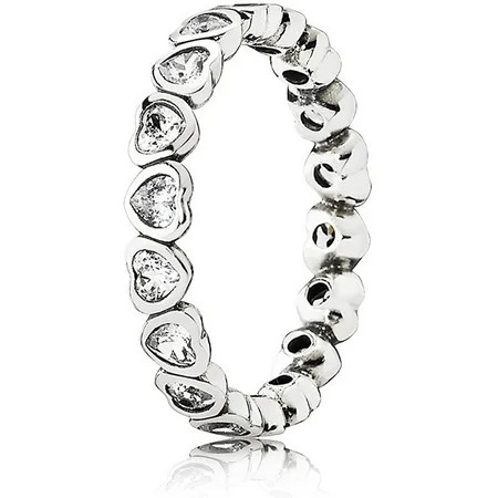 Authentic Forever More Stackable Ring Clear CZ 190897CZ-50 | Walmart (US)