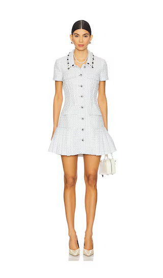 Boucle Mini Dress in Blue | Revolve Clothing (Global)