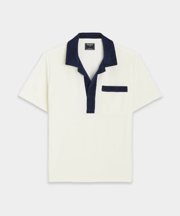Terry Pocket Polo in Bisque | Todd Snyder
