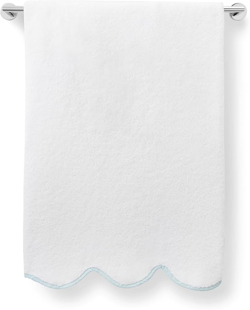 Kassatex Chairish Towels - White/Powder Blue/Hand Towel | Amazon (US)