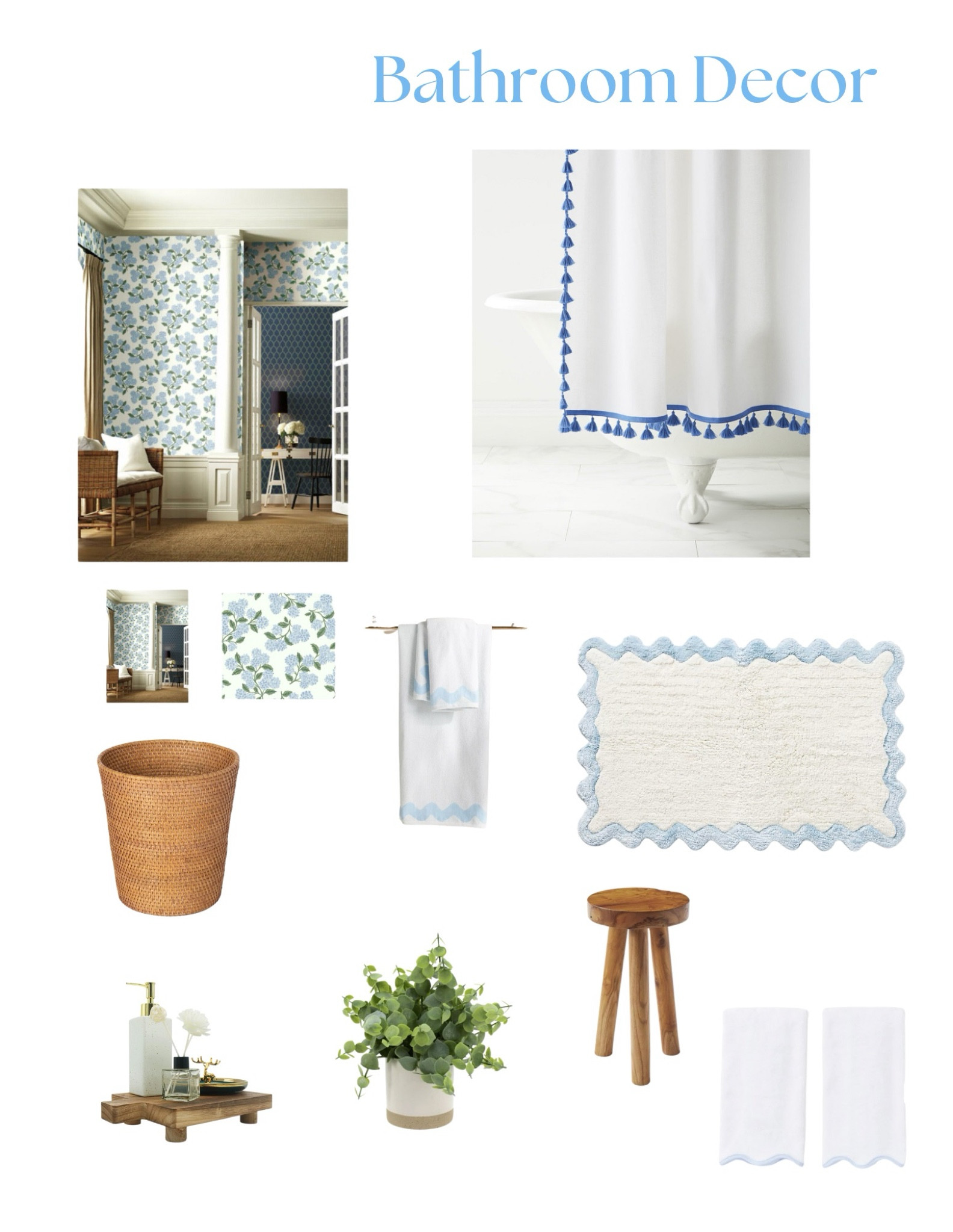 Grandmillenial bathroom vibes!! 🤍🩵 #bathroom #decor #powderblue #home 

#LTKHome