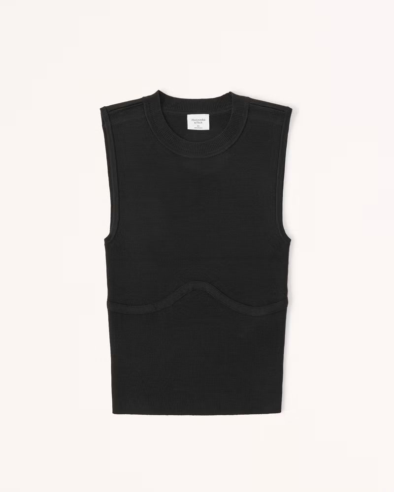 Underbust Corset Crew Tank | Abercrombie & Fitch (US)