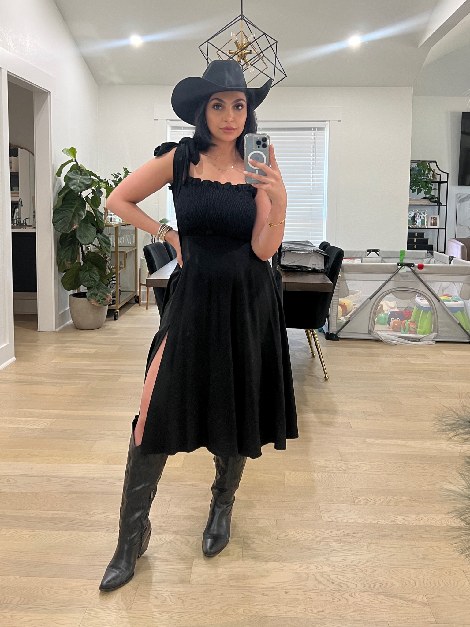 Summer western inspired outfit. Women’s cowboy boot outfit. Cowboy hat and cowboy boots. 

#LTKFindsUnder100 #LTKStyleTip #LTKFindsUnder50