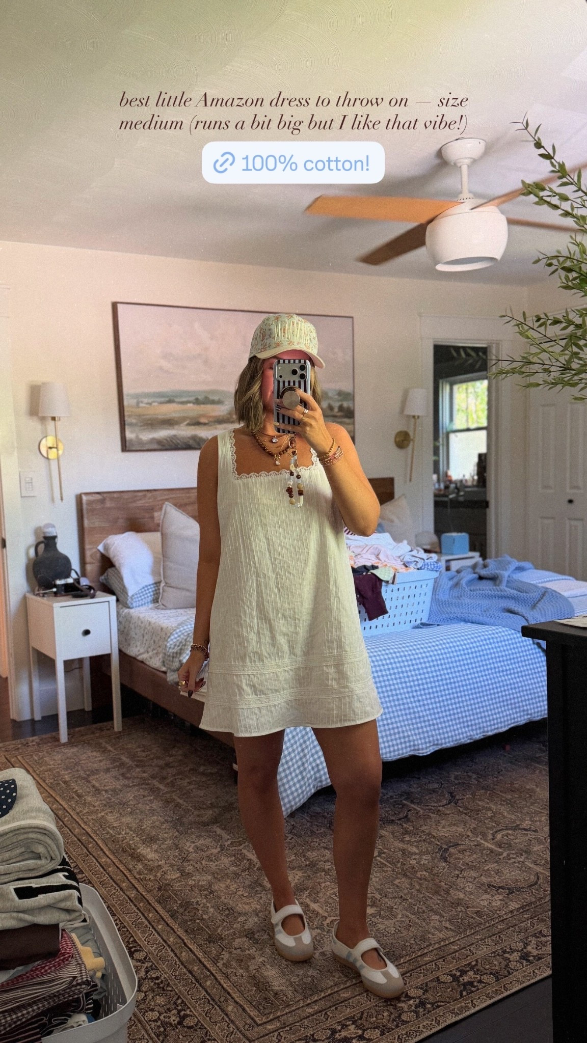 best little Amazon dress to throw on — size medium (runs a bit big but I like that vibe!)