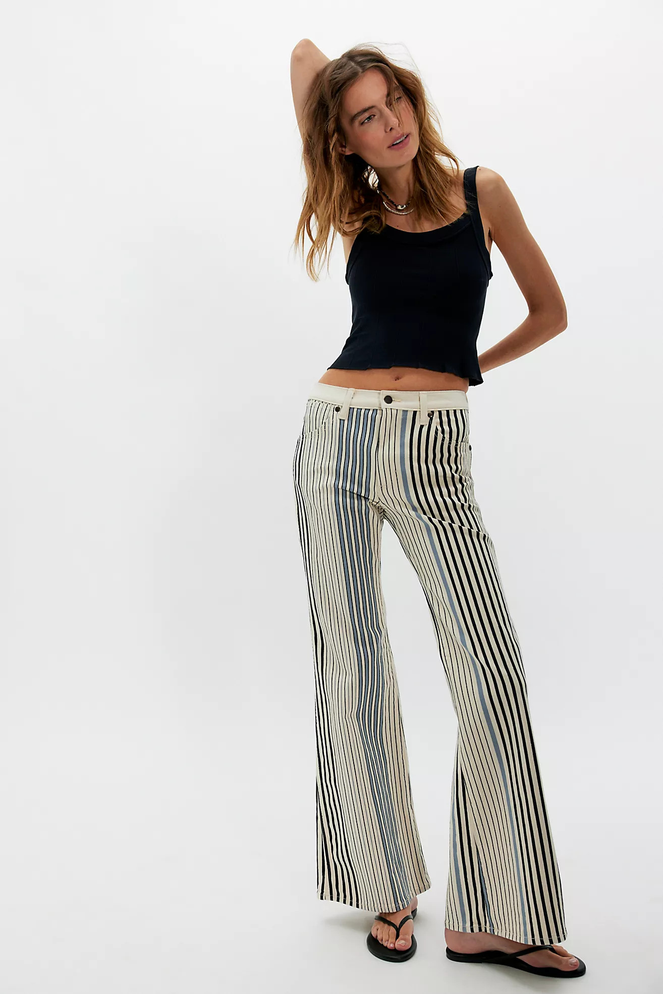 Wrangler 70s Printed Flare Jeans | Free People (UK)