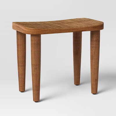 Middlebourne Primitive Wood Ottoman Natural - Threshold™ | Target