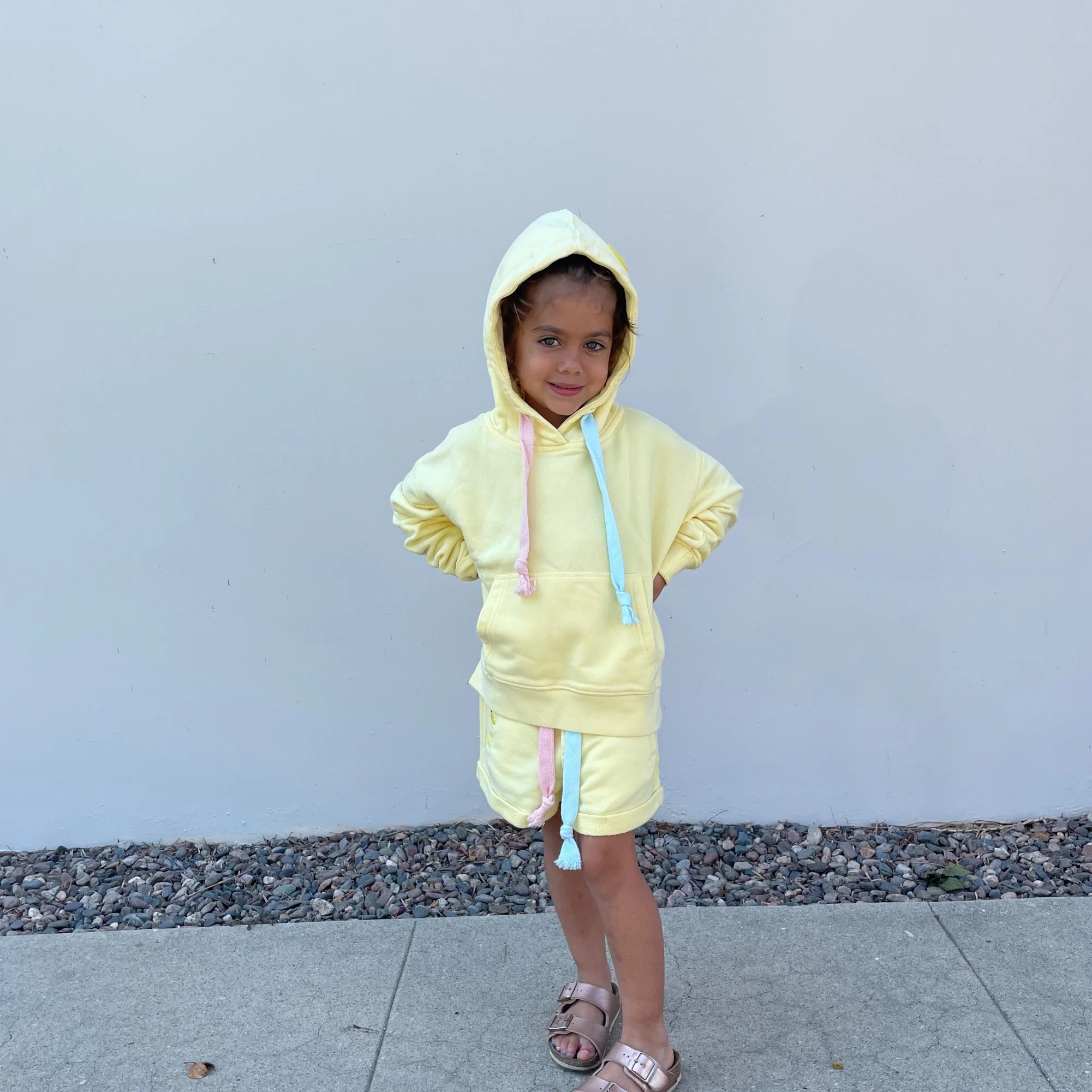 Kids Shorts Pastel Yellow | Lemon-Limon