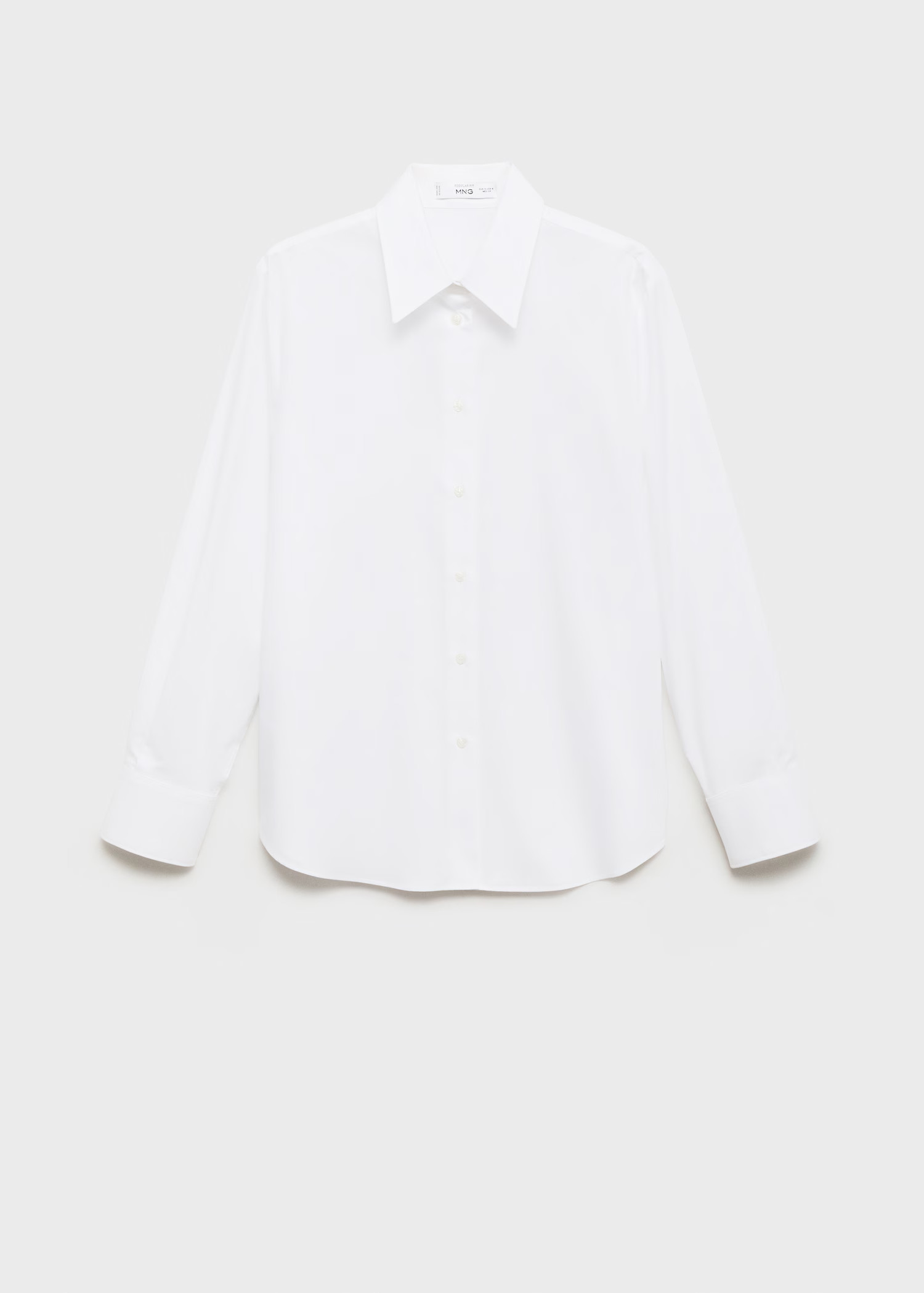 Regular cotton lyocell-blend shirt | MANGO (UK)