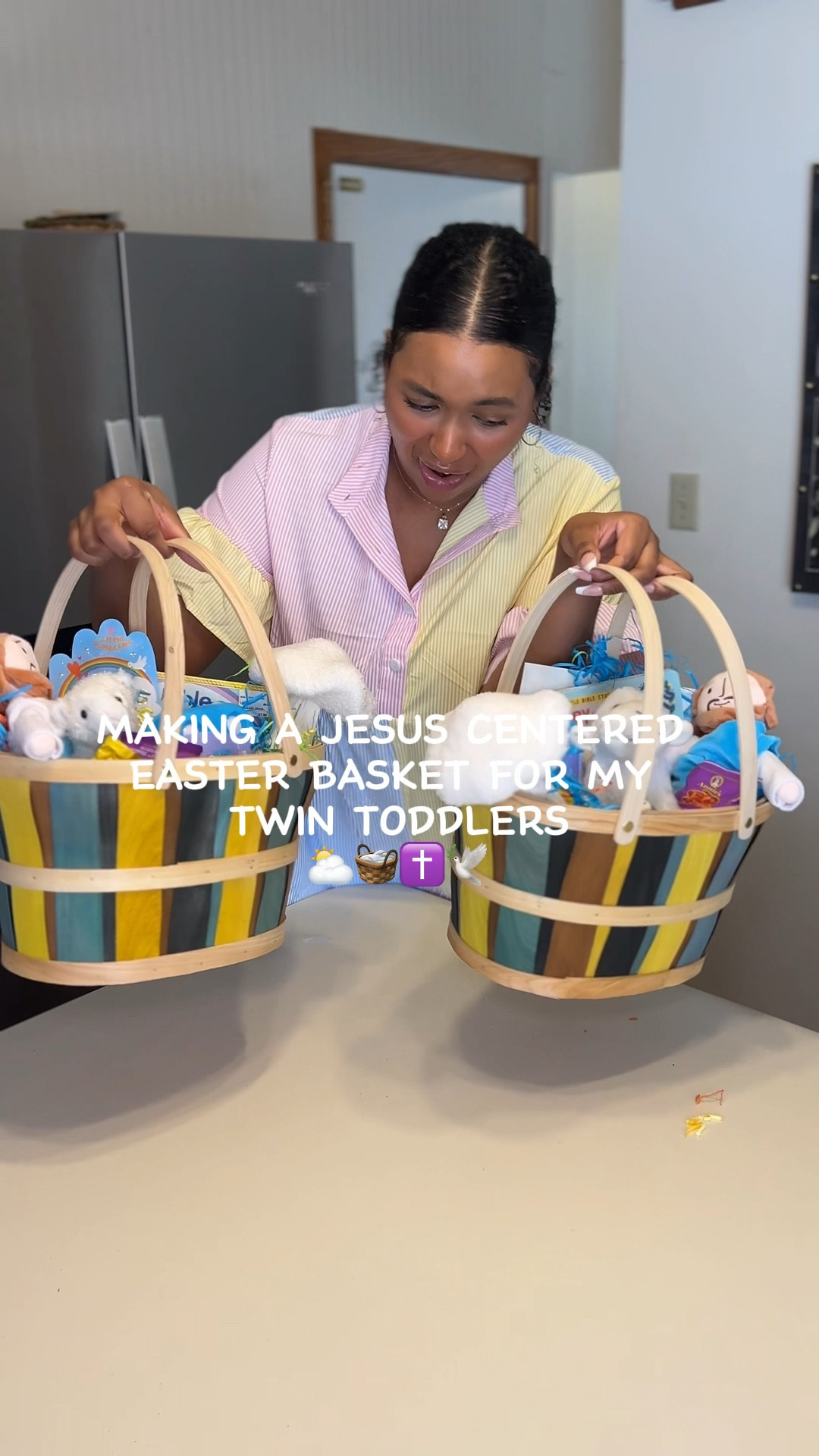 Jesus centered easter basket!🧺🕊️⛅️✝️ #easter #jesusloves 

#LTKfamily #LTKbaby #LTKkids