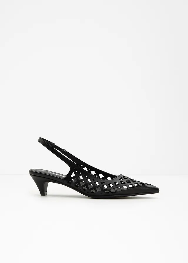 Slingback pumps met cut-outs zwart | Bonprix NL (Influencer)