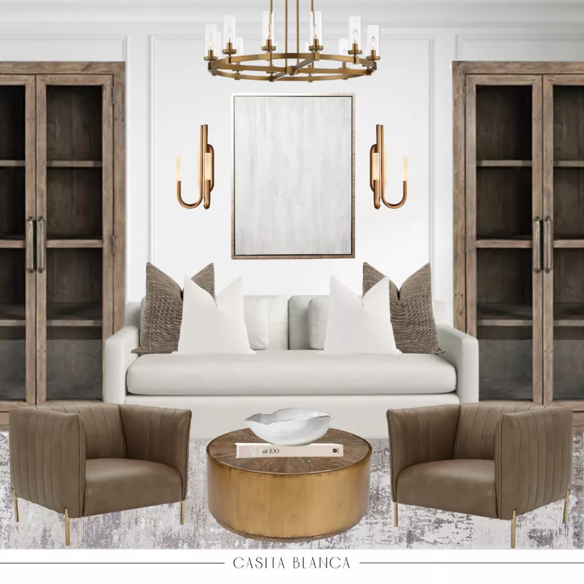 Designer Lookalikes  Living Room Edit - Casita Blanca