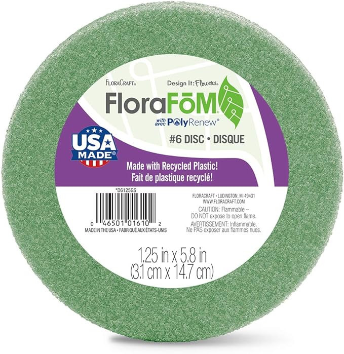 FloraCraft FloraFōM Disc 1.25 Inch x 5.8 Inch Green | Amazon (US)