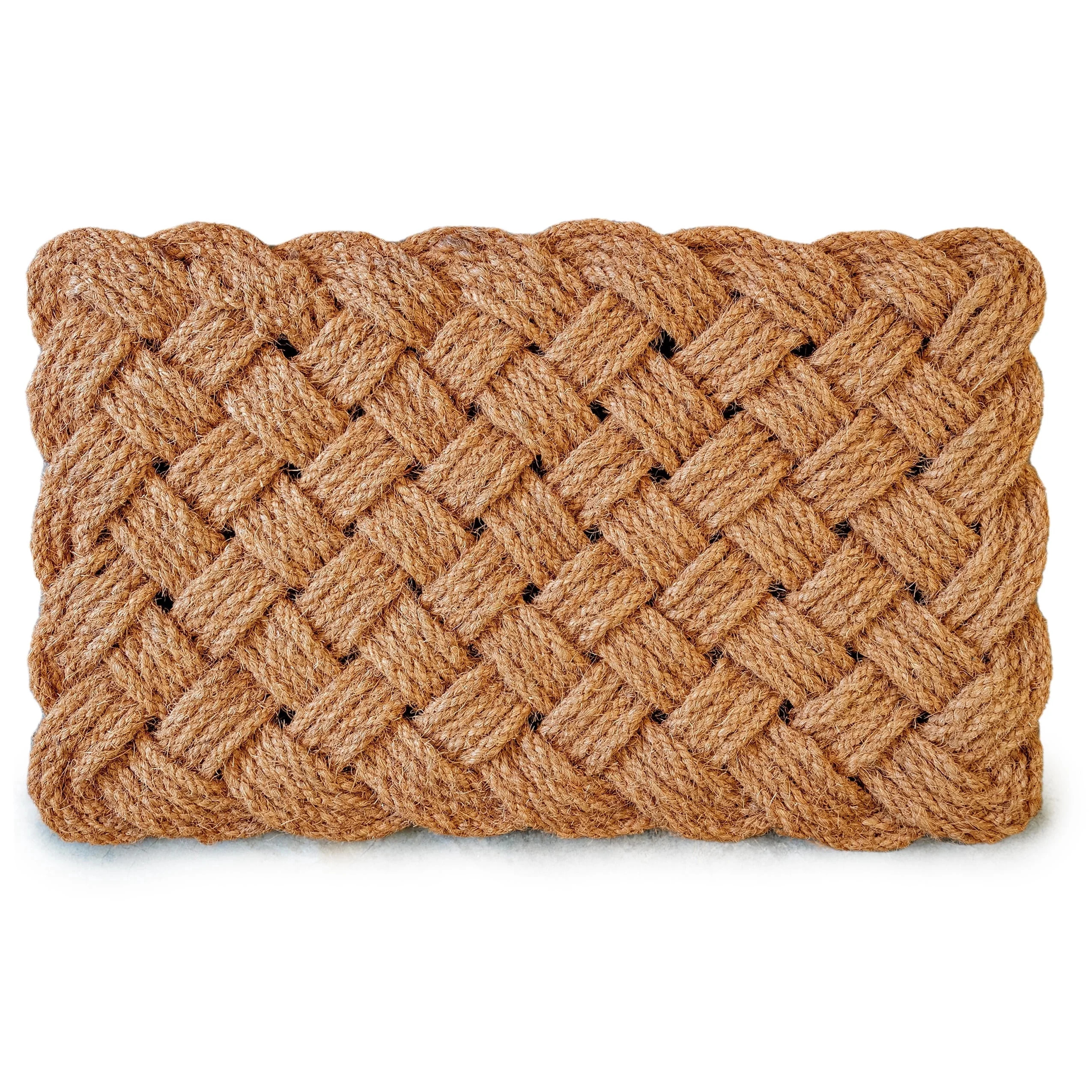 MAINEVENT Braided Rope Doormat 30x17 Inch, Nautical Outdoor Woven Rope Welcome Mat | Walmart (US)