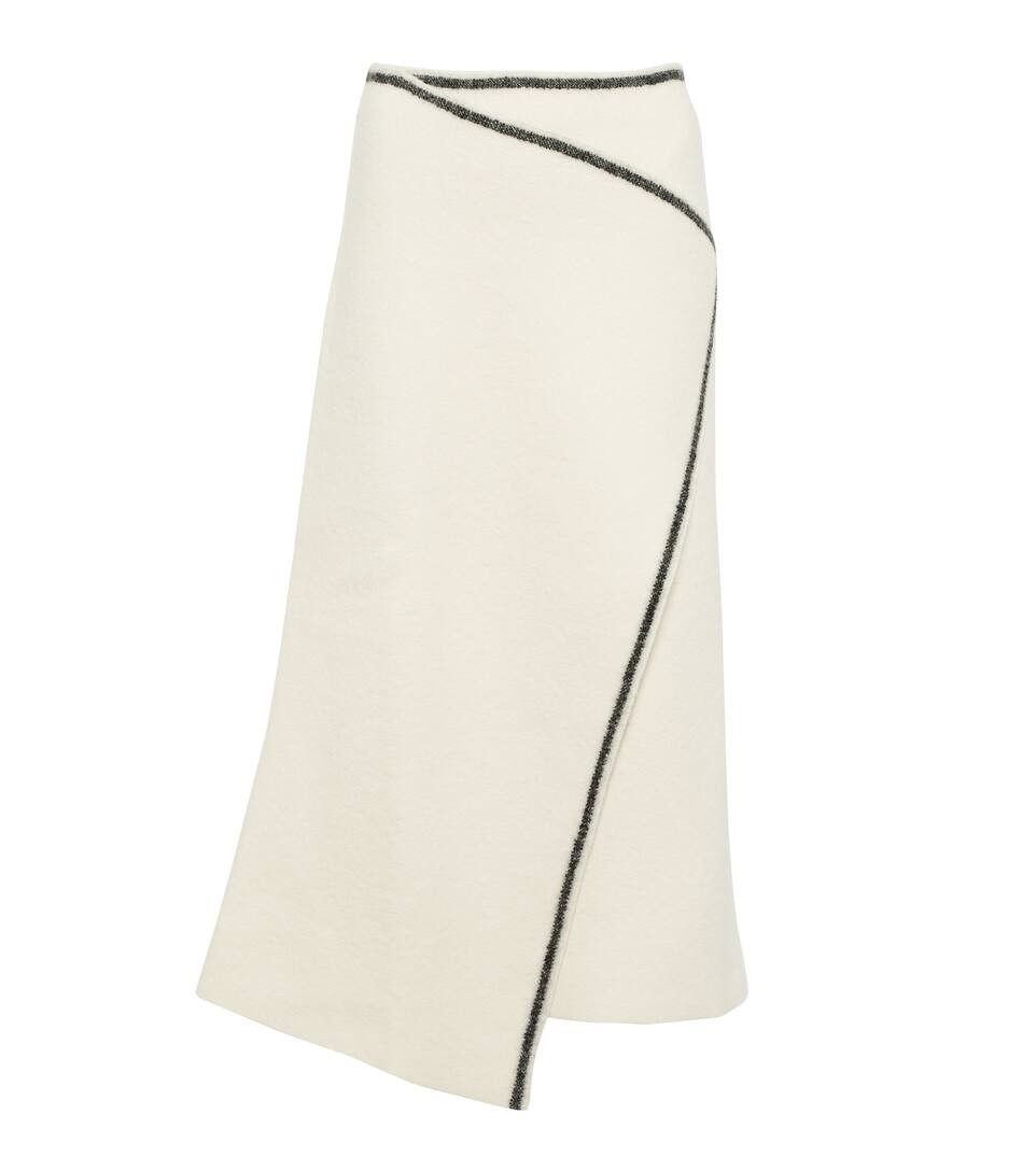 Asymmetrischer Midirock aus Wolle | Mytheresa (DACH)