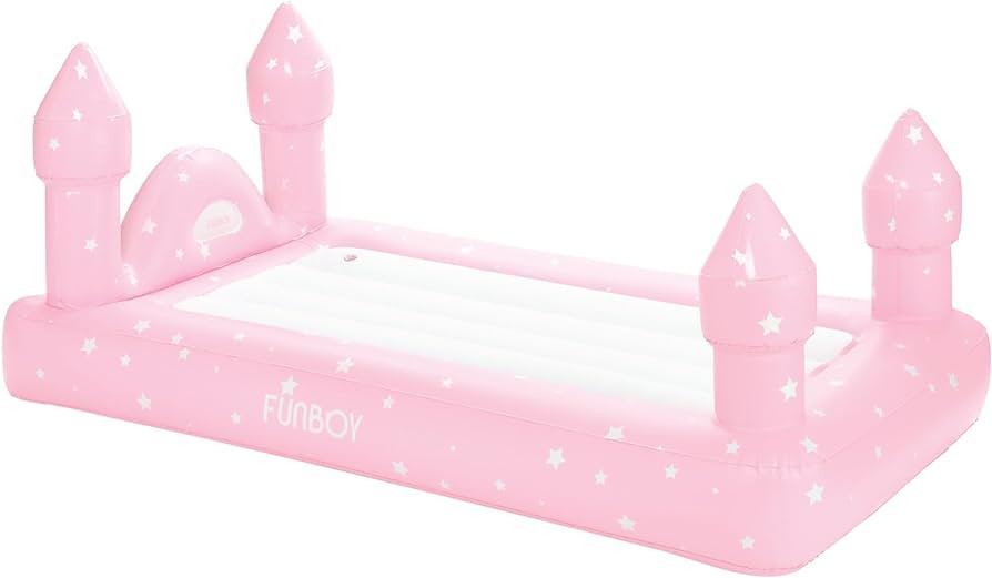 FUNBOY Kids Pink Castle Sleepover Travel Bed & Air Mattress. Perfect for Sleepovers. Includes Car... | Amazon (US)