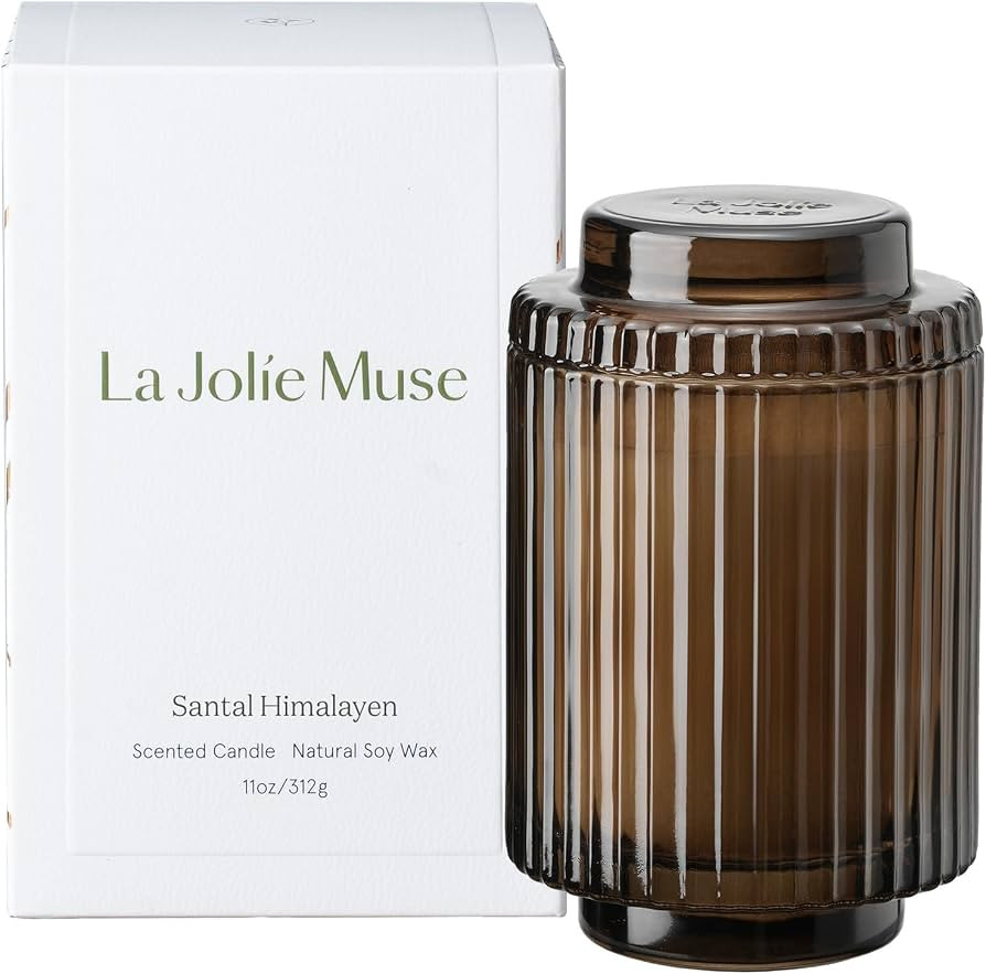 LA JOLIE MUSE Santal Himalayen Candle, Amber Scented Candles Gifts for Women, Natural Soy Candle,... | Amazon (US)