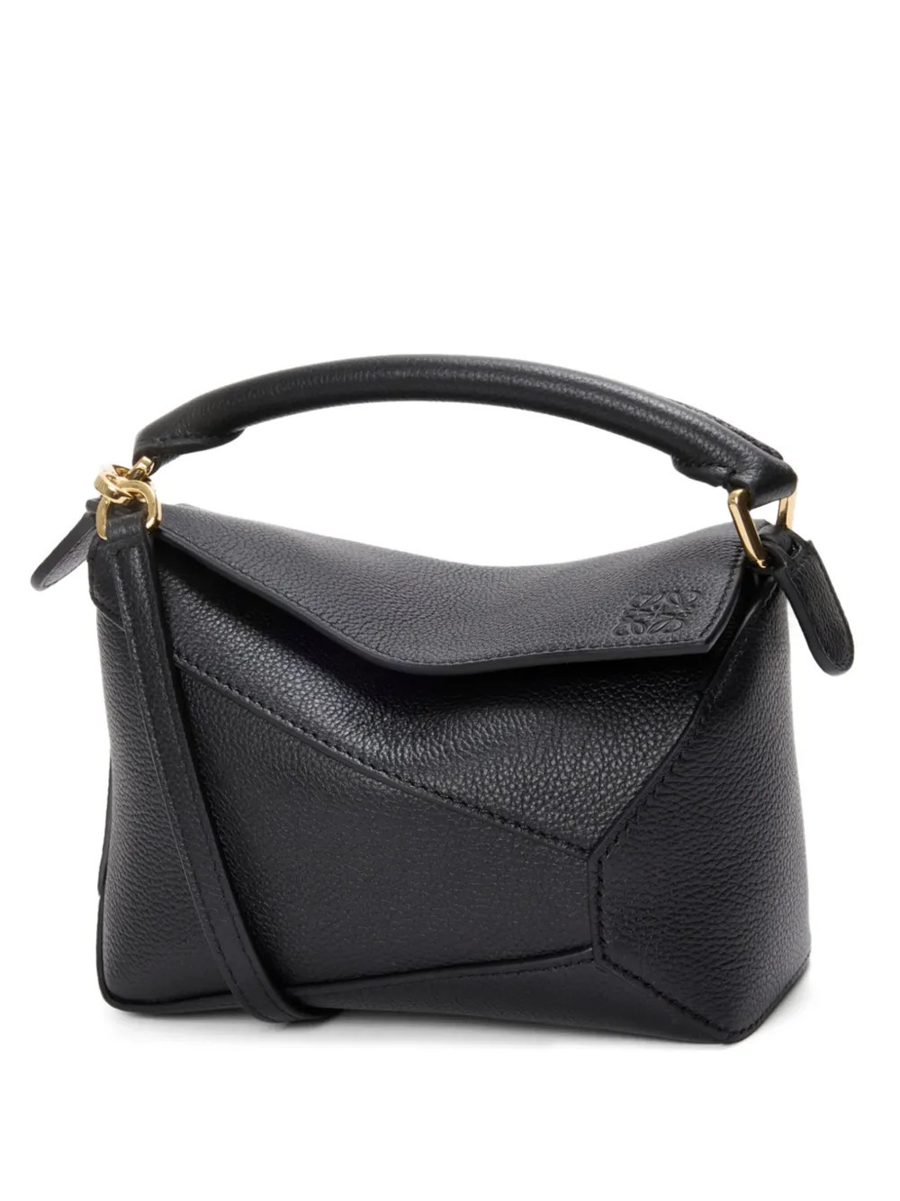 Loewe mini Puzzle Edge bag in black