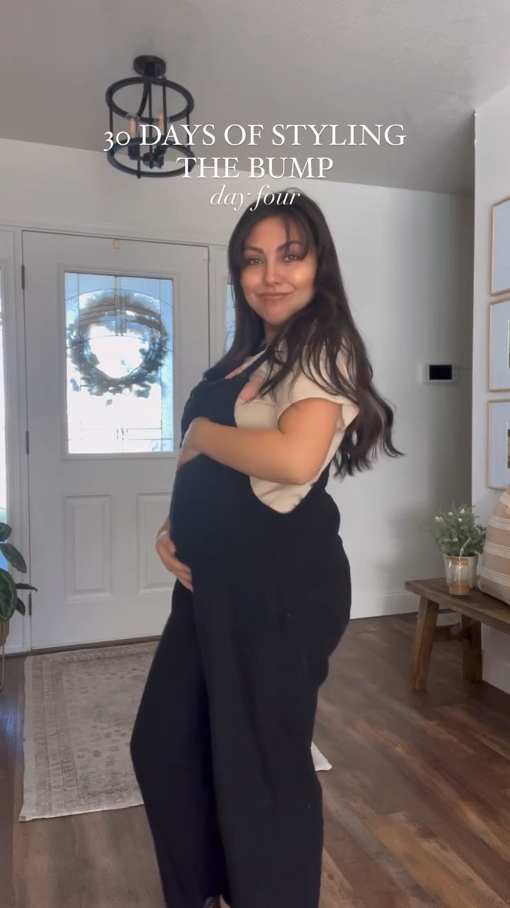 Graphic tee (wearing size medium) linking similar jumpsuits, 23 weeks pregnant 💕🌸👶🏻

#LTKbump