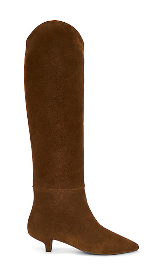 Love in A Mist Boot in Brown Suede | Revolve Clothing (Global)