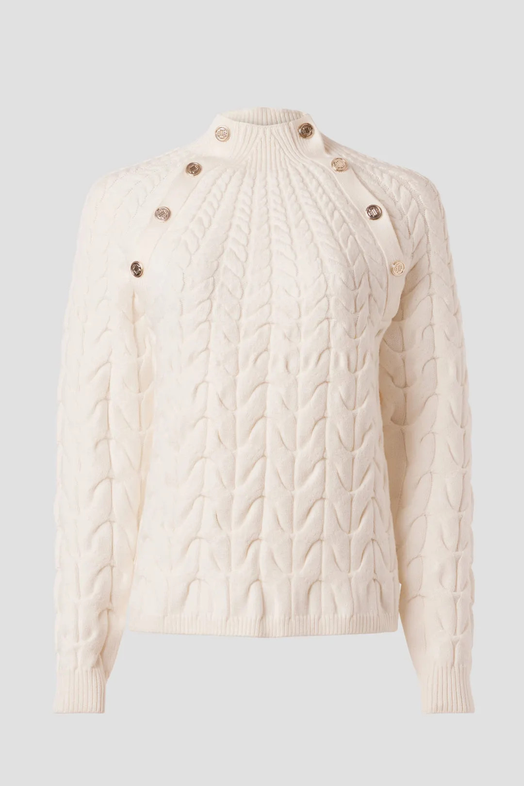 Button Cable Knit Sweater | Rent the Runway