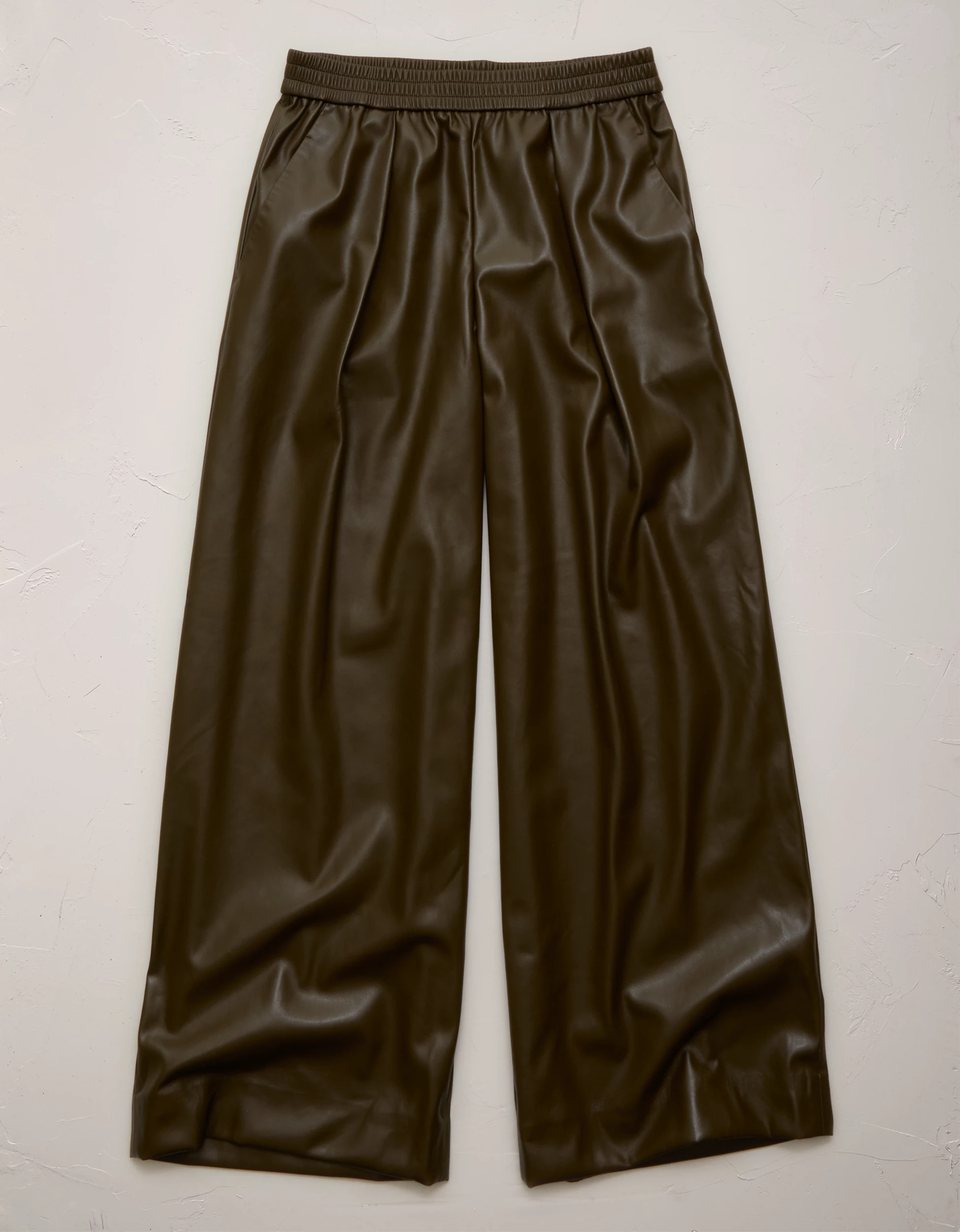 Online Exclusive AE77 Vegan Leather Pull On Pant | American Eagle Outfitters (US & CA)
