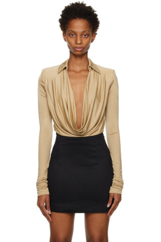 Tan Bauska Bodysuit | SSENSE