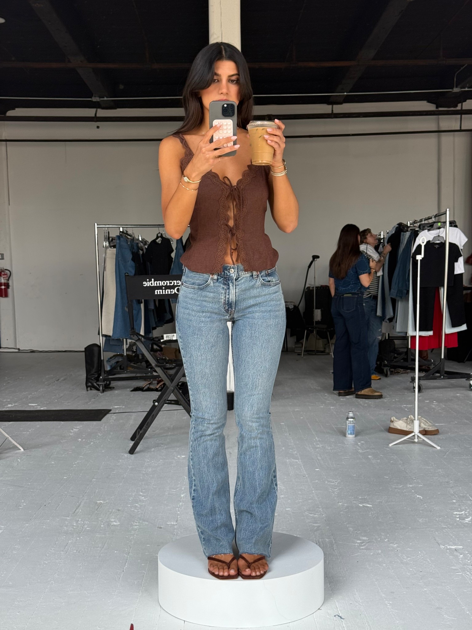 Denim - 26
Top - linked similar ; small 