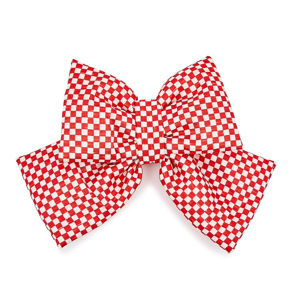 Red Check Small Bow | MacKenzie-Childs