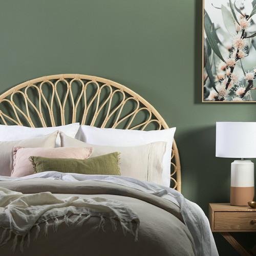 EstudioFurniture Layla Queen Rattan Headboard | Temple & Webster | Temple & Webster AU