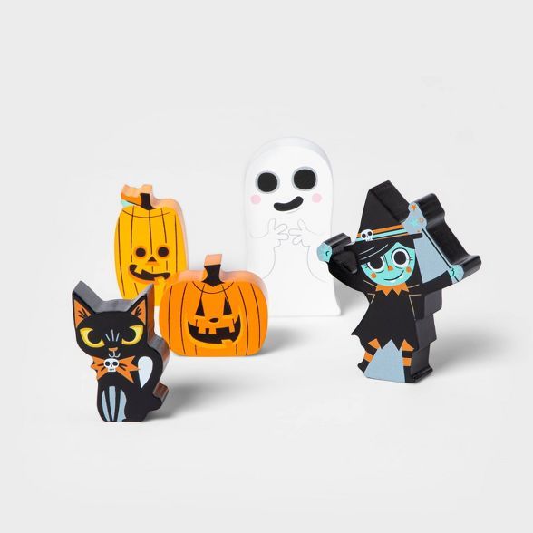 5pk Witch/Ghost/Pumpkins Mini Mantel Halloween Decor Set - Hyde & EEK! Boutique™ | Target