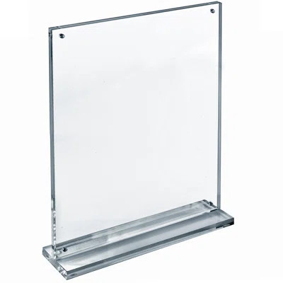 Slim Deluxe Acrylic Block Frame 11” x 14” on ½” Acrylic Base with Magnet Closure | Wayfair North America