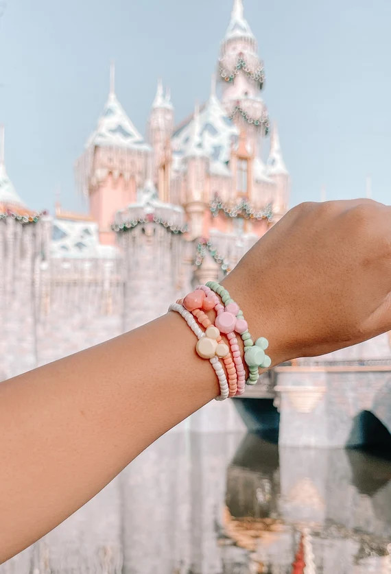 Disney Mickey Mouse bracelet | Handmade beaded bracelet | Disney inspired | Colorful Mickey Mouse... | Etsy (US)