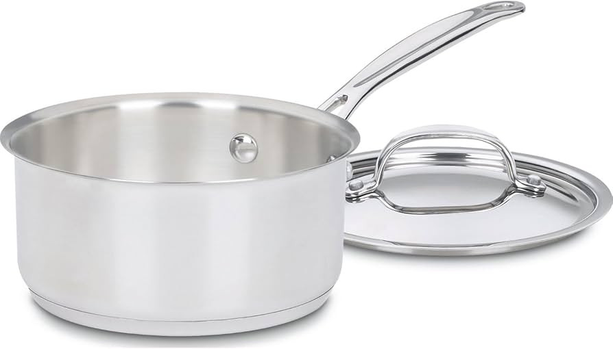 Cuisinart 1.5 Quart Saucepan w/Cover, Chef's Classic Stainless Steel Cookware Collection, 719-16 | Amazon (US)