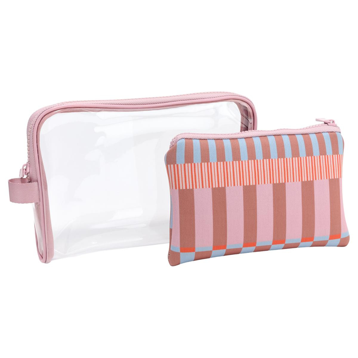 My Tag Alongs 2-Piece Clear Travel Storge Pouch Set | HSN