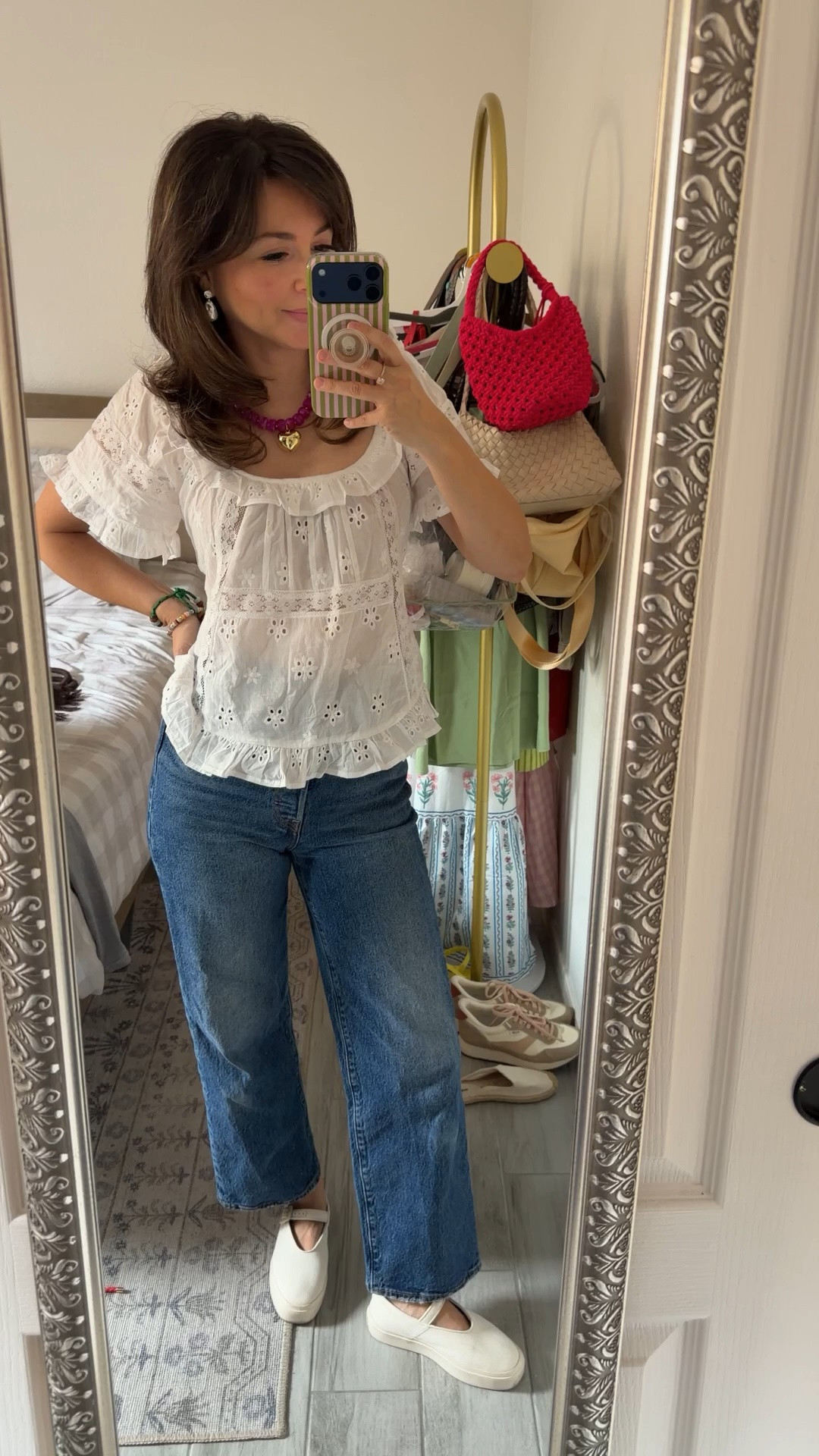 This is the outfit I reach for when my closet feels full but I have nothing to wear.

Lightweight white top that doesn’t cling, hits at the perfect spot for a 5’2 frame, and instantly makes denim feel put together.

These jeans are that easy, straight-leg fit that actually works on petites — no weird bunching, no overwhelm.

And the shoes… I’ve been grabbing these nonstop because they’re comfortable enough for mom life but still make the outfit feel styled.

Everything here is rewearable, effortless, and works for real days — not just a try-on.

Top size 2 @Princess Polly US 
Jeans 25
Shoes 5 


#LTKPetite #LTKootd #LTKgrwm

Comment SHOP below to receive a DM with the link to this post on my LTK ⬇ https://liketk.it/6bxvT