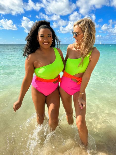 Another great neon swimsuit! Mika is in a size large and I’m in a size small. Use code torig20 for 20% off #pinklily #summerswimsuit

#LTKfit #LTKstyletip #LTKswim