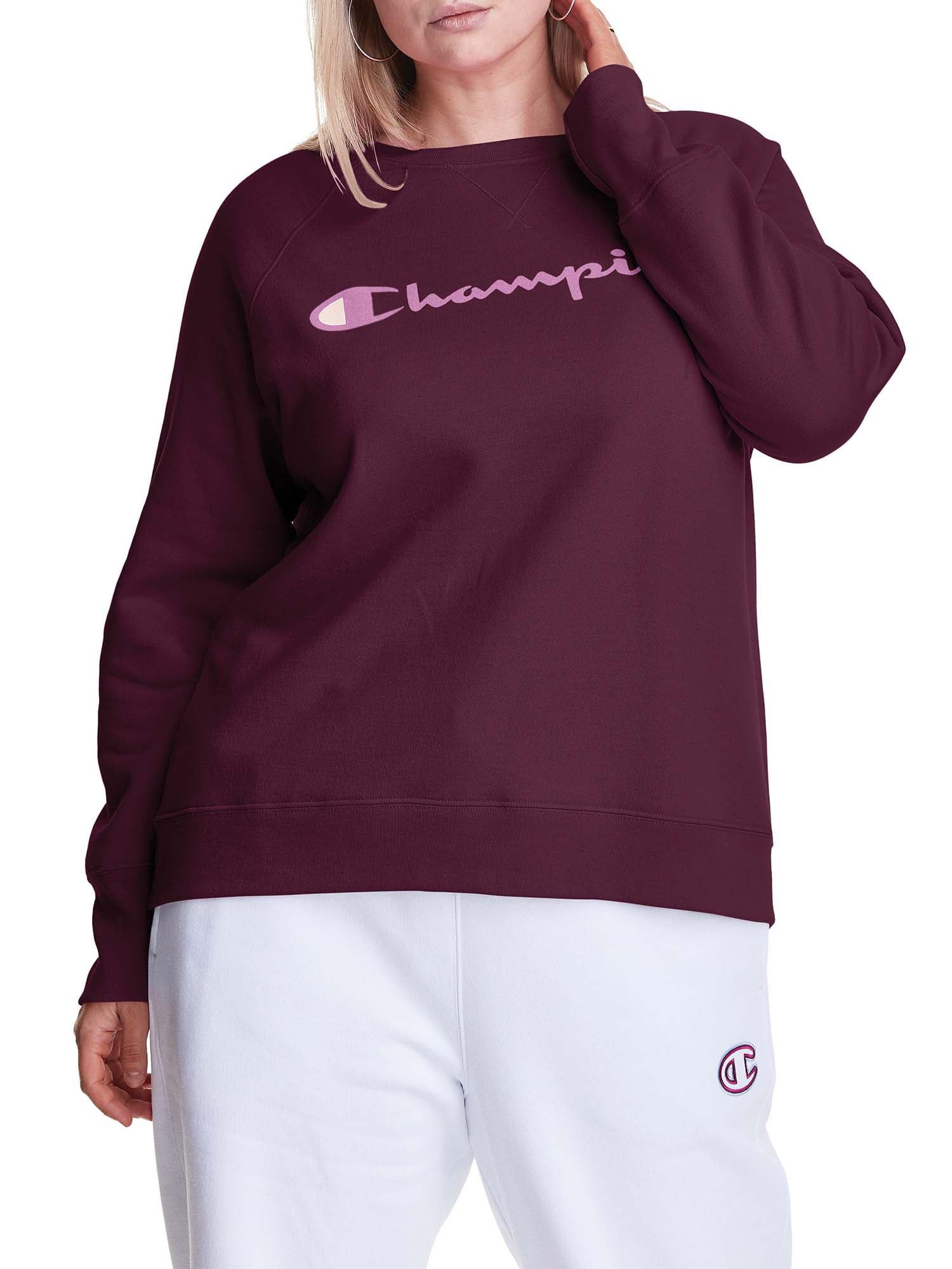 Champion Women's Plus Size Powerblend Graphic Crewneck Sweatshirt | Walmart (US)