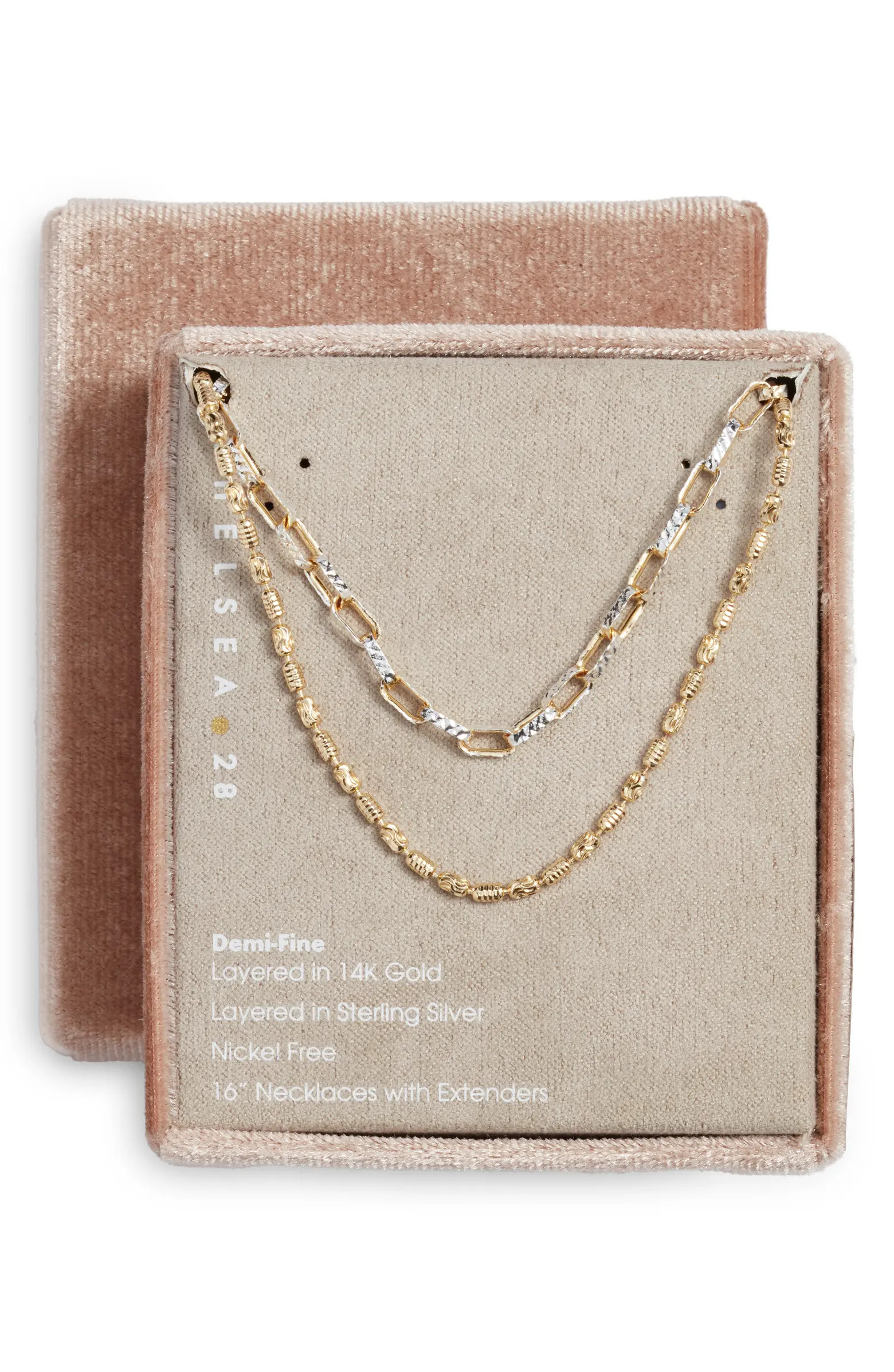 Set of Two Demi Fine Chain Necklaces | Nordstrom