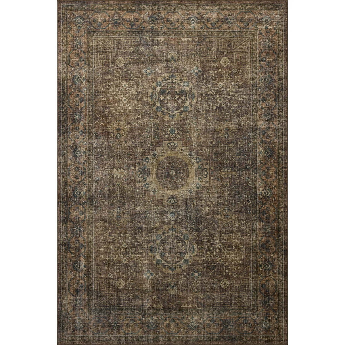 Chris Loves Julia x Loloi Ramona Spice / Multi Area Rug | Wayfair
