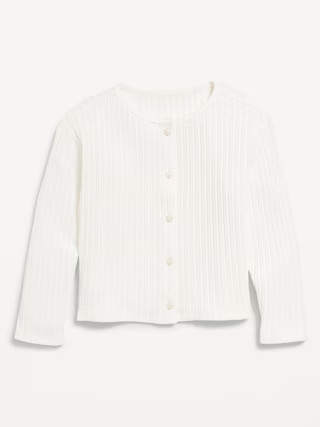 Button-Front Cardigan Sweater for Toddler Girls | Old Navy (US)
