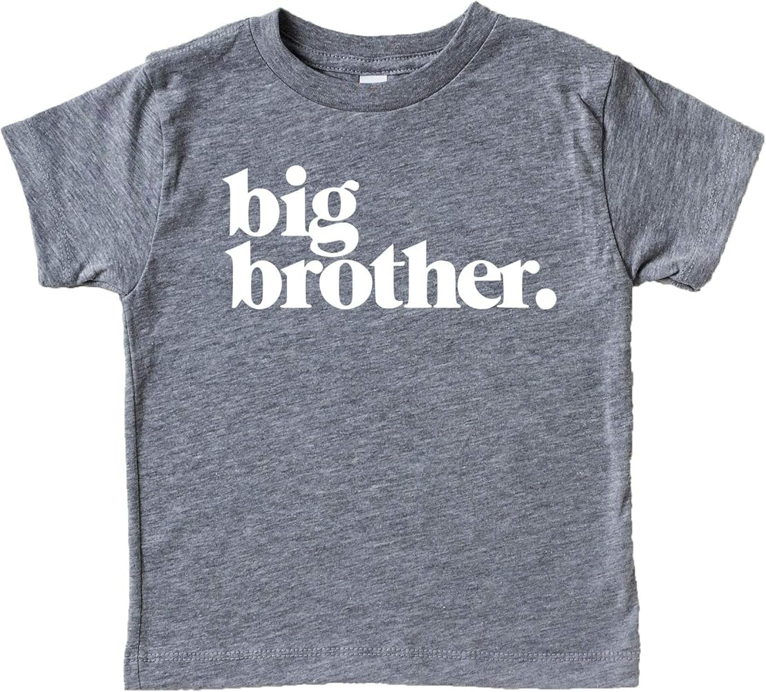 Bold Promoted to Big Brother Sibling Reveal Shirt for Boys Sibling Outfit | Amazon (US)