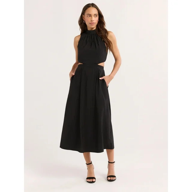 Sofia Jeans Women's and Women's Plus Cutout Dress, Above Ankle Length, Sizes XS-4X | Walmart (US)